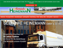 Tablet Screenshot of getraenke-heinemann.com